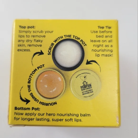 Lip care Bundle Dr. Paw Paw And Sun Bum Balms Scrub - Picture 4 of 5